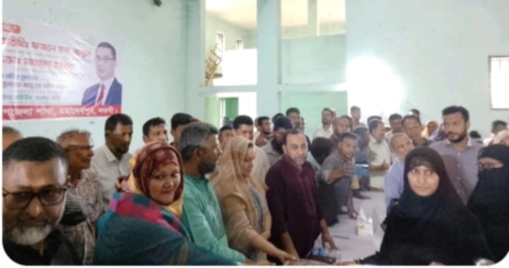 নওগাঁর মহাদেবপুরে গ্রামীণ নারীদের নিয়ে আলোচনা সভা