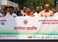 নওগাঁর মহাদেবপুরে তিন দিনব্যাপী ভূমি মেলা উপলক্ষে র‍্যালি